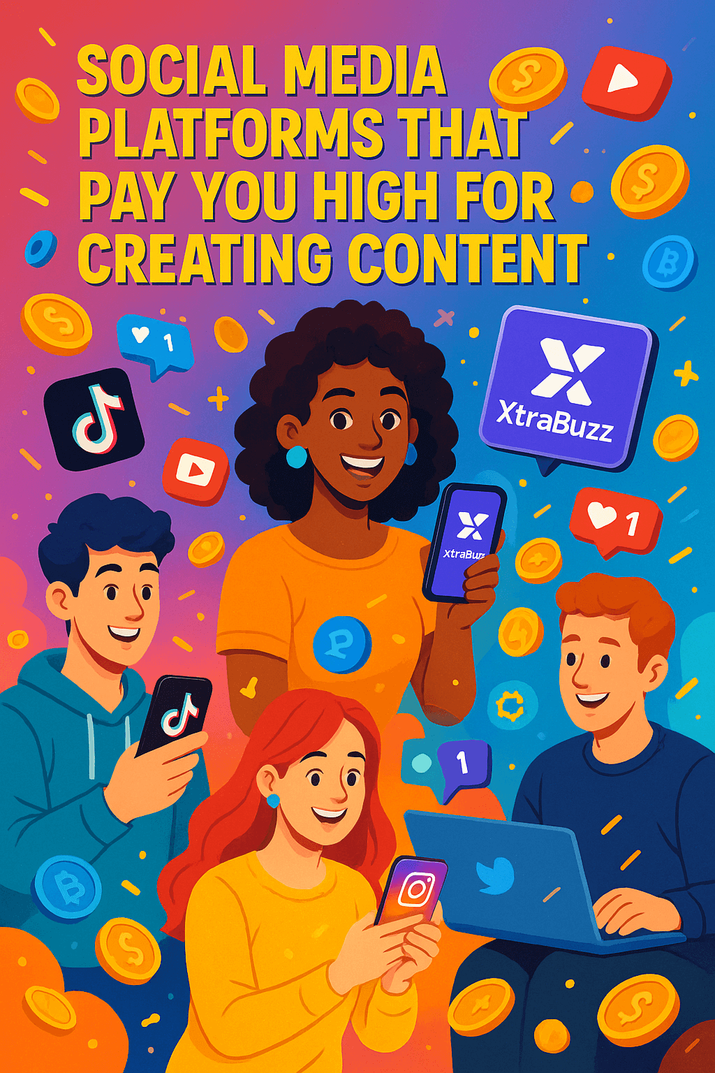 social media platforms that pay you high